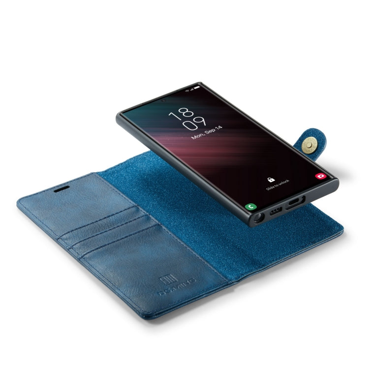 For Samsung Galaxy S23 Ultra 5G DG.MING Crazy Horse Texture Detachable Magnetic Leather Case