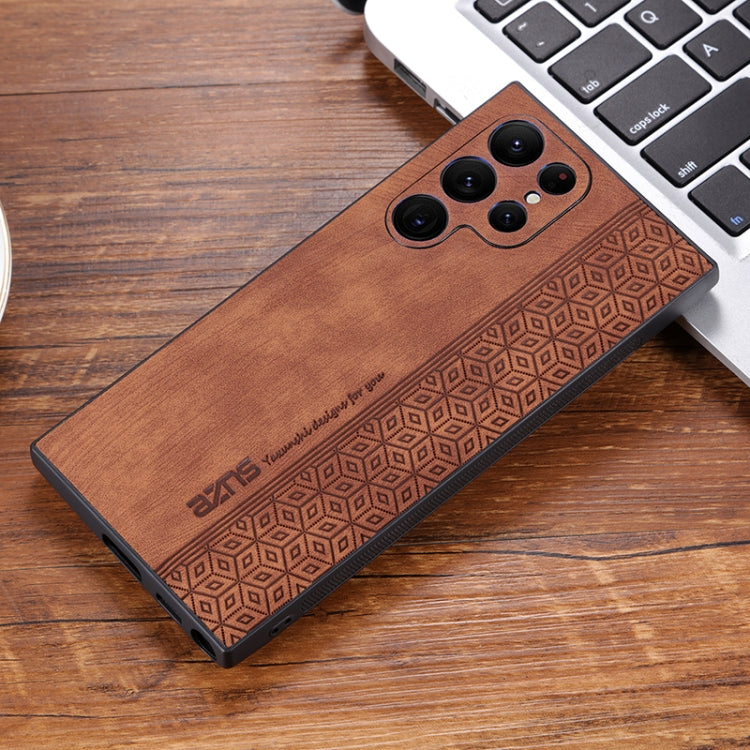 For Samsung Galaxy S23 Ultra 5G AZNS 3D Embossed Skin Feel Phone Case