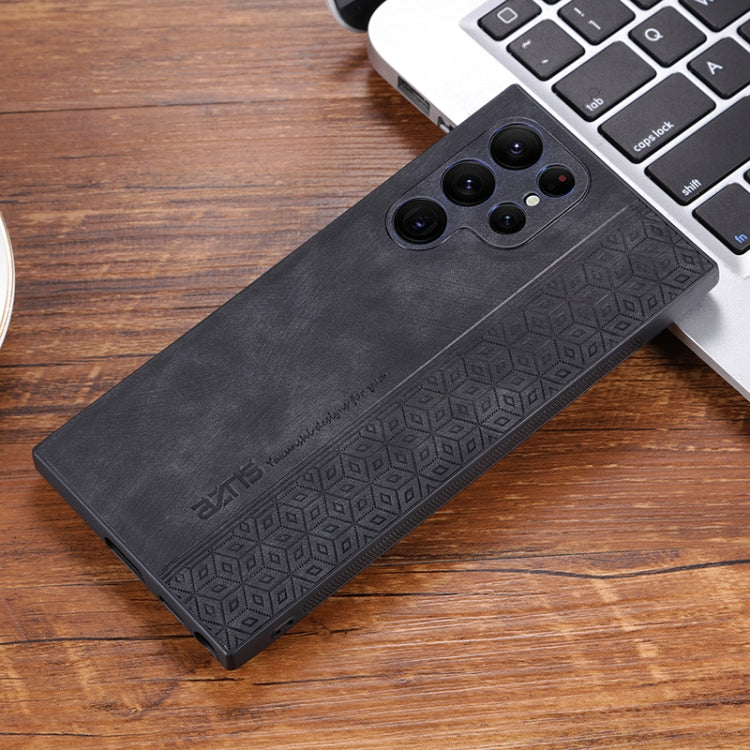 For Samsung Galaxy S23 Ultra 5G AZNS 3D Embossed Skin Feel Phone Case