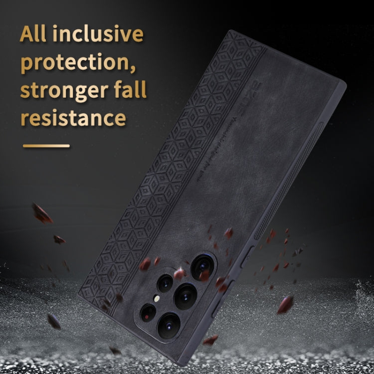 For Samsung Galaxy S23 Ultra 5G AZNS 3D Embossed Skin Feel Phone Case