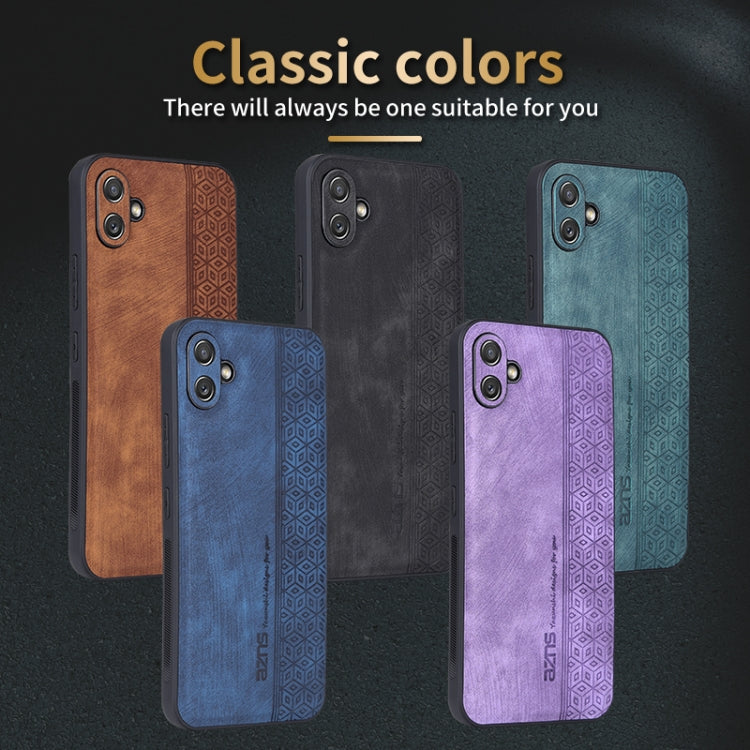 For Samsung Galaxy A04e AZNS 3D Embossed Skin Feel Phone Case