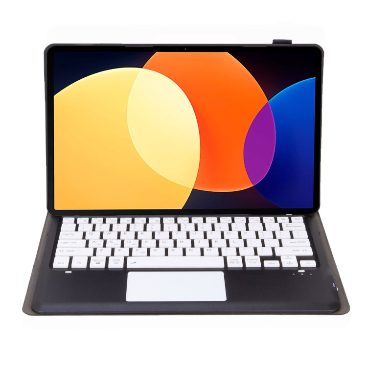 For Honor Pad V8 Pro AHN8-A Ultrathin Detachable Bluetooth Keyboard Leather Tablet Case with Touchpad