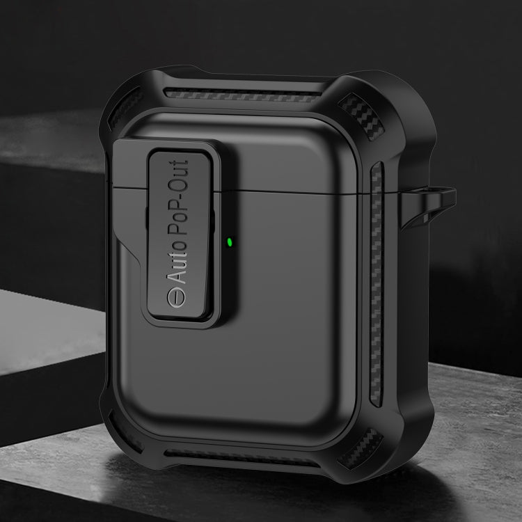 For AirPods 1 / 2 Signal Flag Wireless Earphones Case with Security Lock