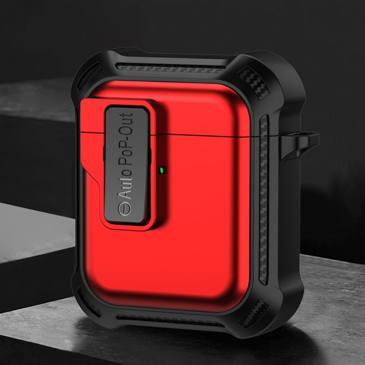 For AirPods 1 / 2 Signal Flag Wireless Earphones Case with Security Lock