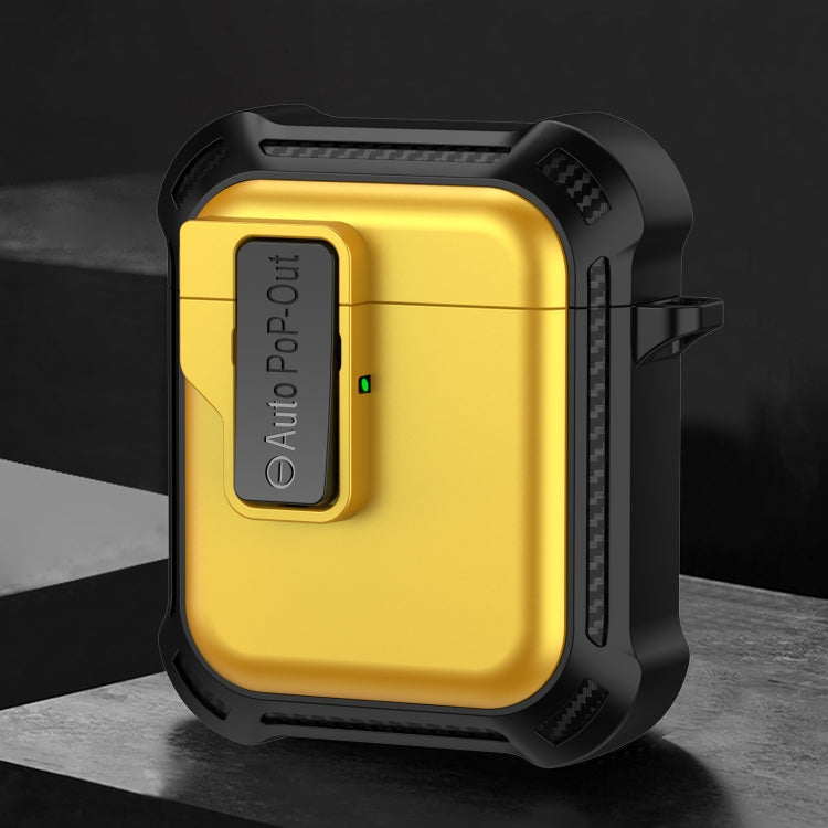 For AirPods 1 / 2 Signal Flag Wireless Earphones Case with Security Lock