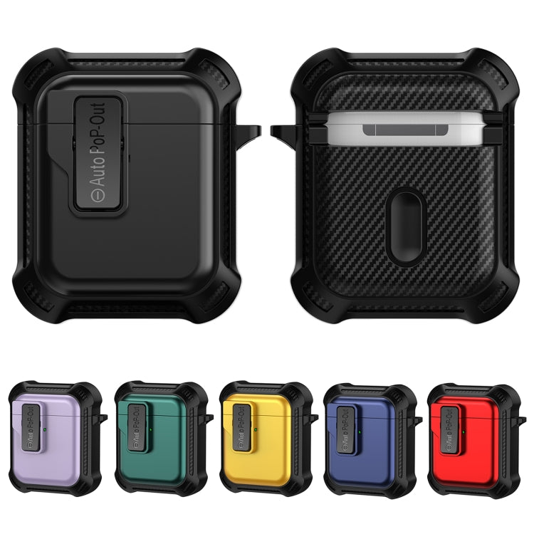For AirPods 1 / 2 Signal Flag Wireless Earphones Case with Security Lock