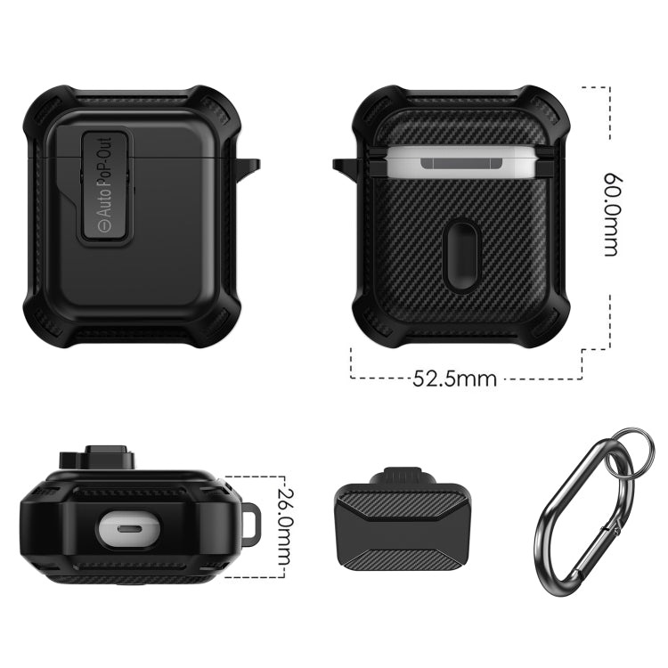 For AirPods 1 / 2 Signal Flag Wireless Earphones Case with Security Lock