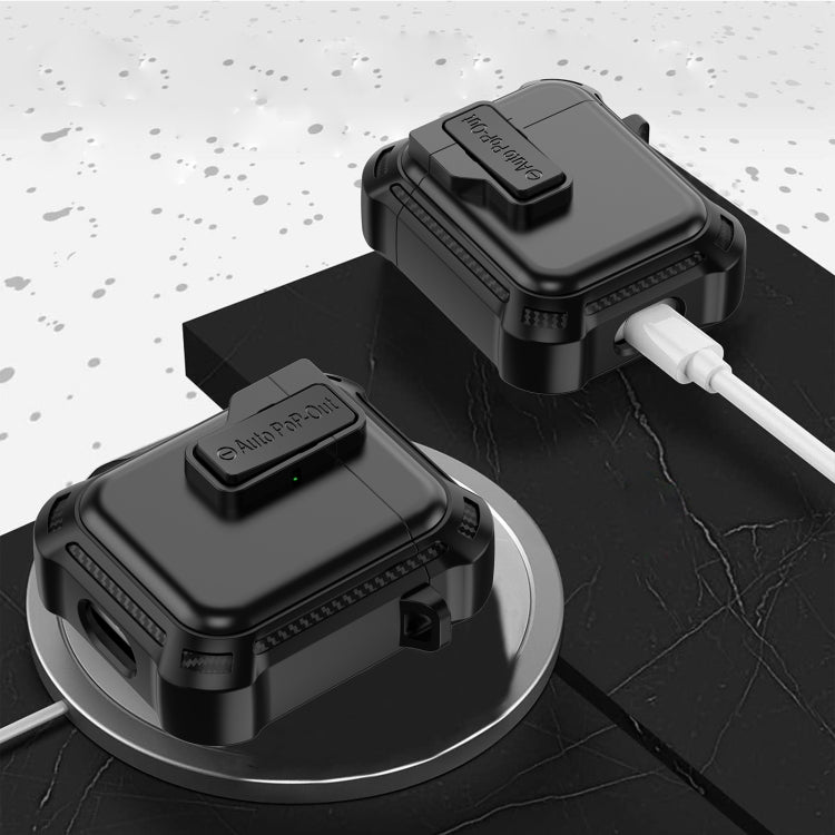 For AirPods 1 / 2 Signal Flag Wireless Earphones Case with Security Lock