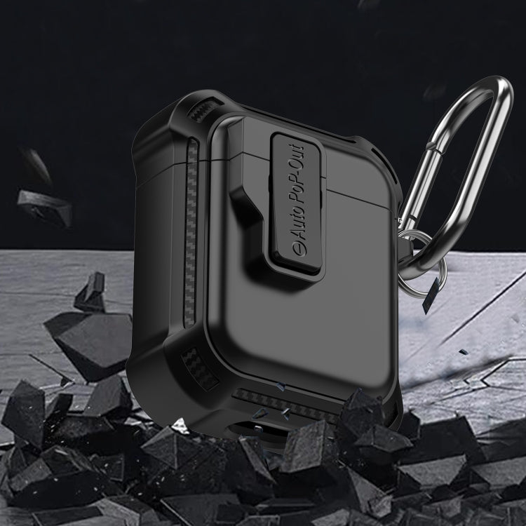 For AirPods 1 / 2 Signal Flag Wireless Earphones Case with Security Lock