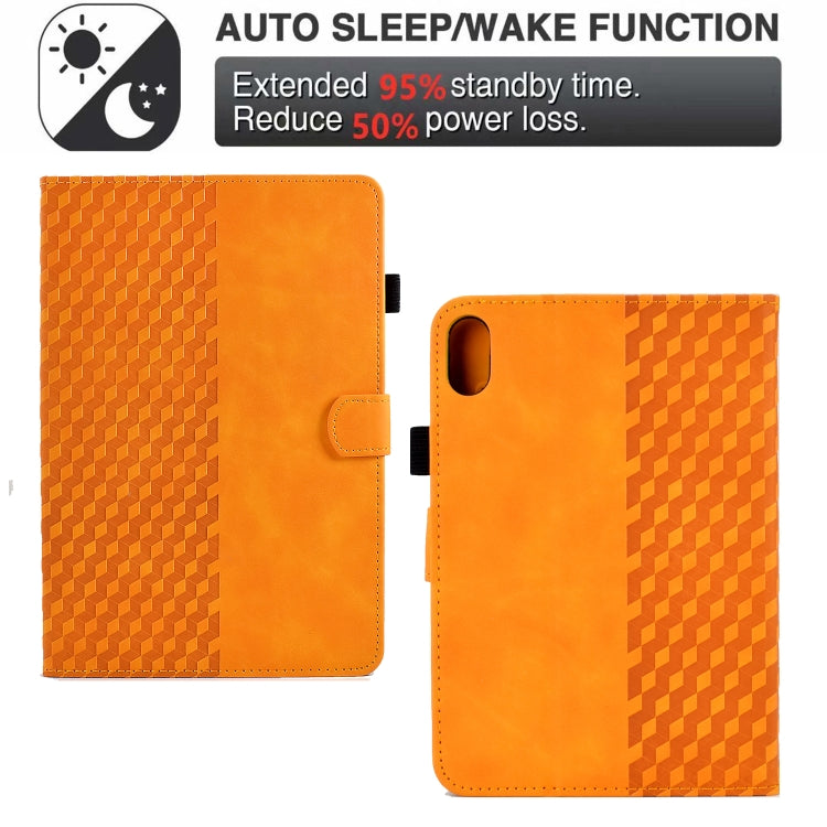 For Lenovo Tab P11 / J606F Rhombus Embossed Leather Smart Tablet Case