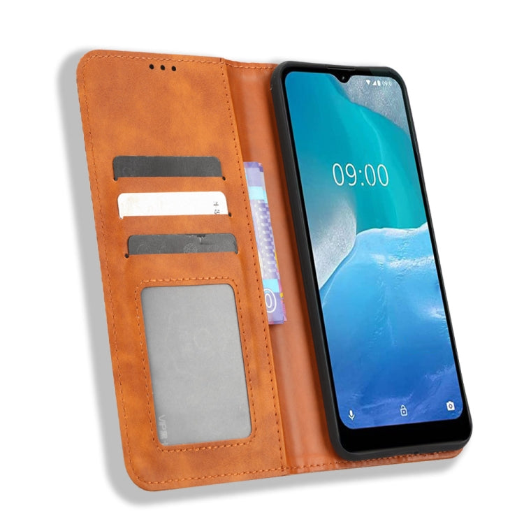 For AT&T Maestro 3 U626AA Magnetic Buckle Retro Texture Leather Phone Case