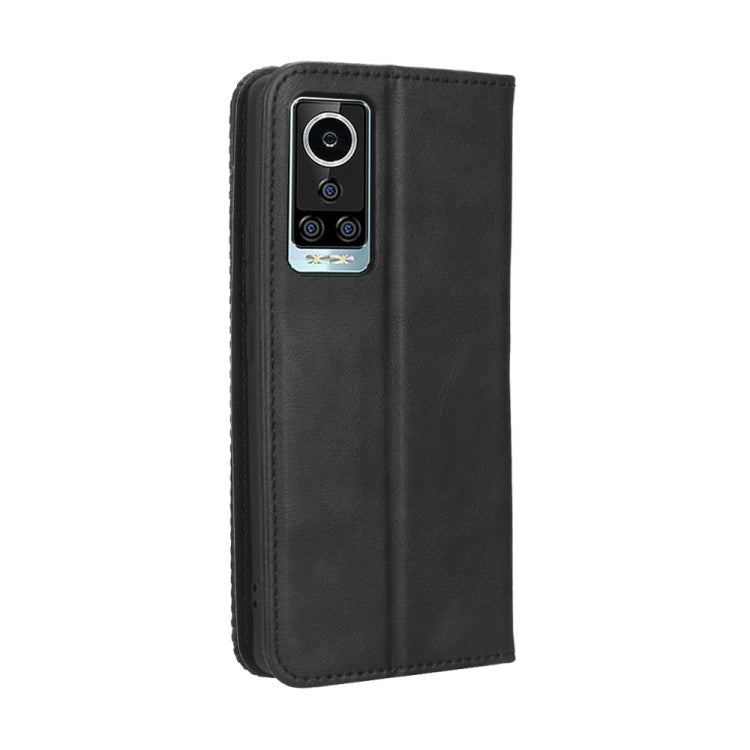 For BLU Bold N2 Magnetic Buckle Retro Texture Leather Phone Case