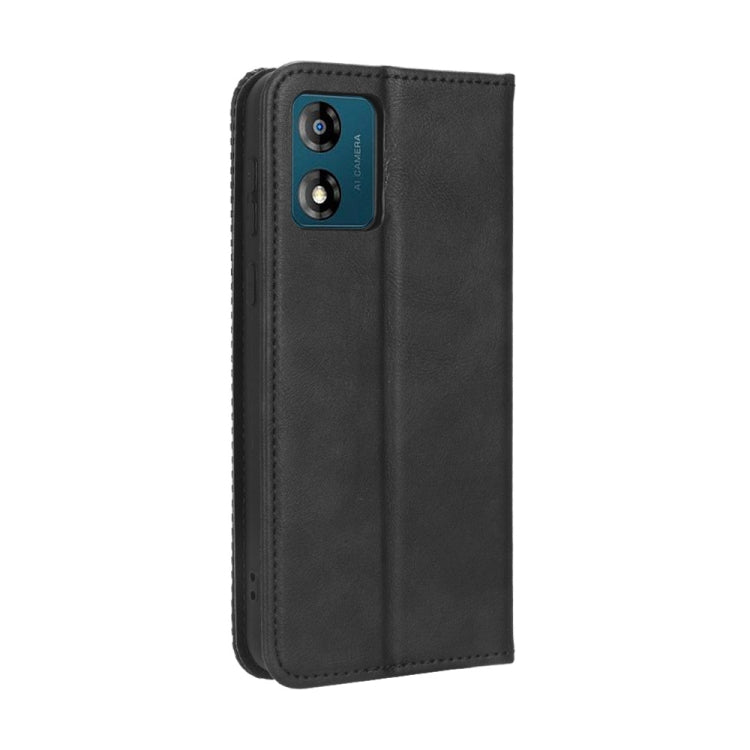 For Motorola Moto E13 4G Magnetic Buckle Retro Texture Leather Phone Case