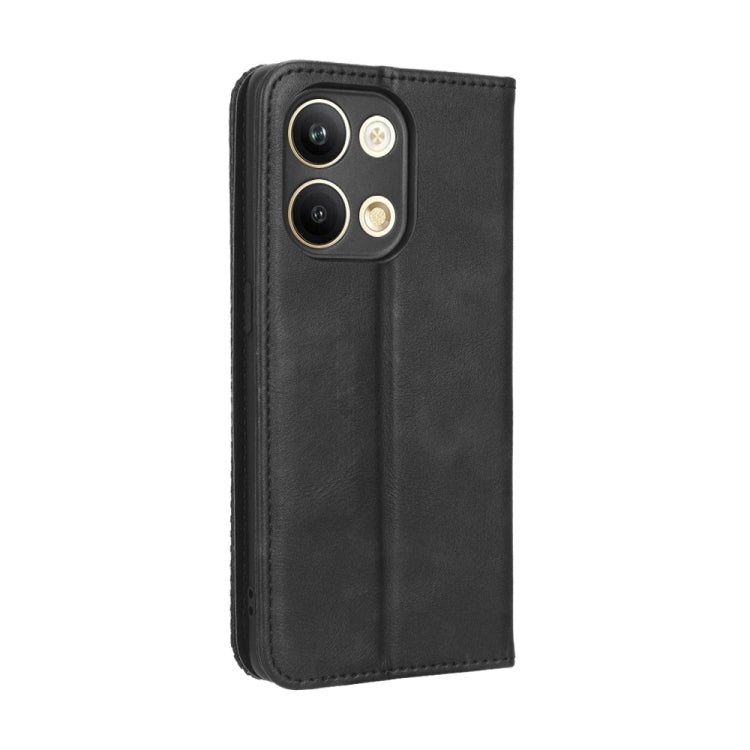 For OPPO Reno9 / Reno9 Pro 5G Magnetic Buckle Retro Texture Leather Phone Case