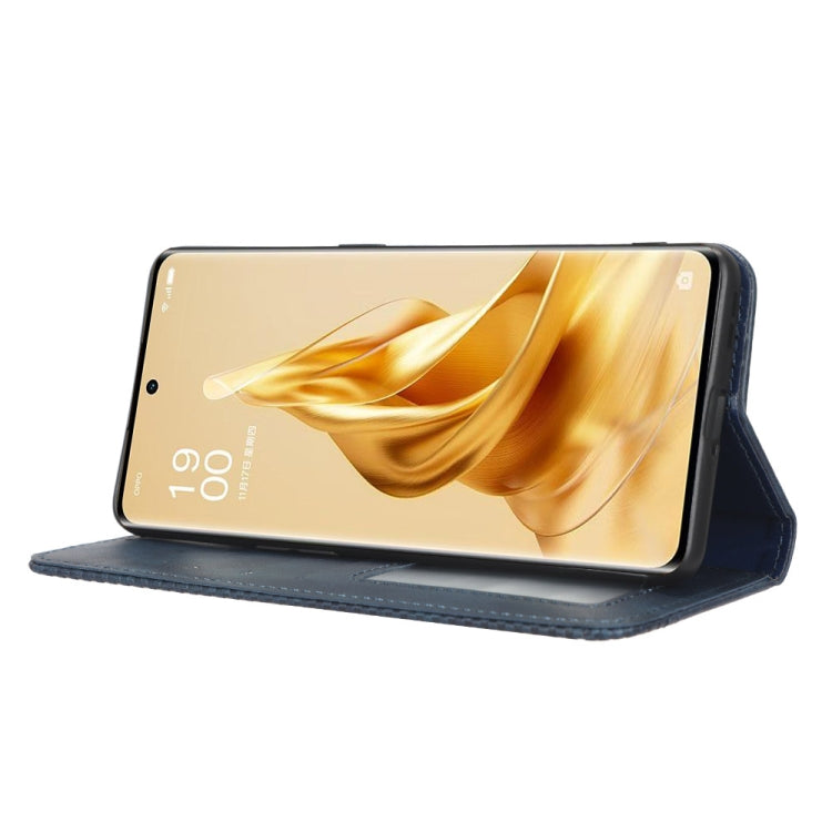 For OPPO Reno9 / Reno9 Pro 5G Magnetic Buckle Retro Texture Leather Phone Case