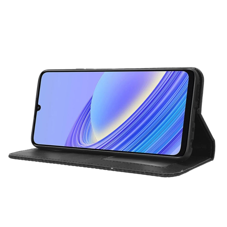 For TCL 40 SE Magnetic Buckle Retro Texture Leather Phone Case