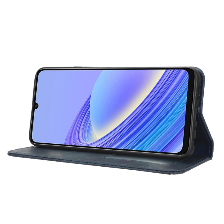 For TCL 40 SE Magnetic Buckle Retro Texture Leather Phone Case