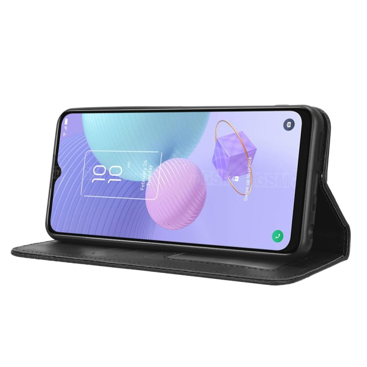 For TCL 405 / 406 T506D Magnetic Buckle Retro Texture Leather Phone Case