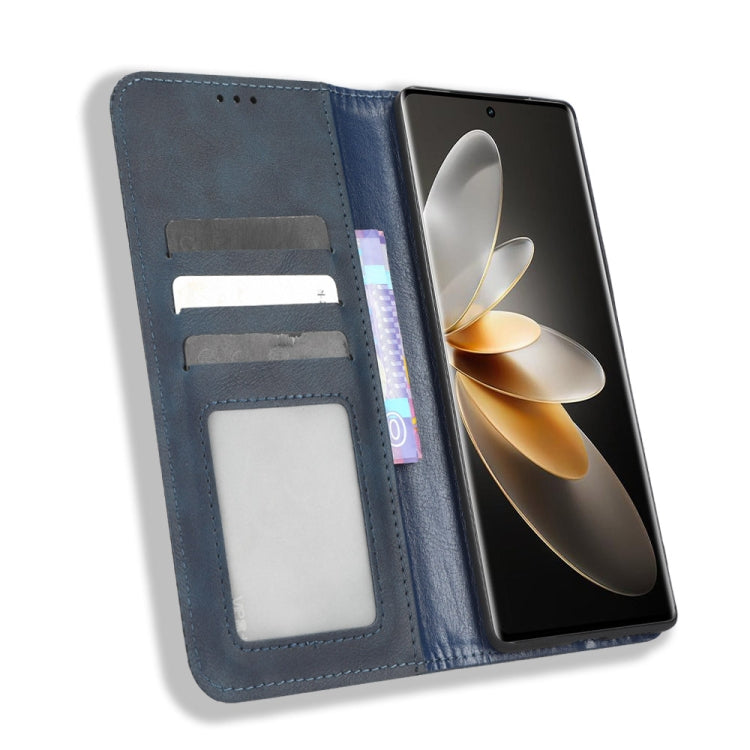 For vivo S16 Pro / S16 Magnetic Buckle Retro Texture Leather Phone Case