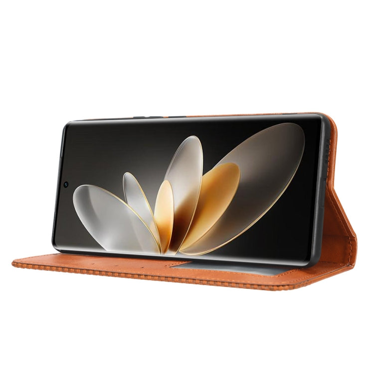 For vivo S16 Pro / S16 Magnetic Buckle Retro Texture Leather Phone Case