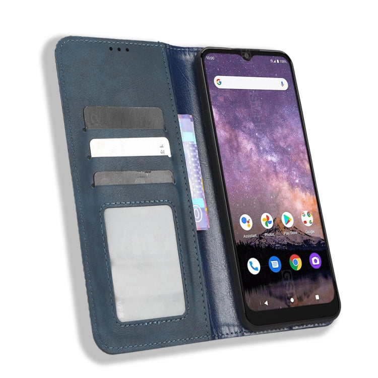 For Wiko Voix U616A Magnetic Buckle Retro Texture Leather Phone Case