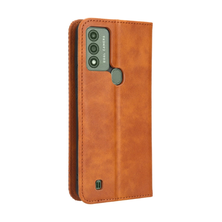 For Wiko Voix U616A Magnetic Buckle Retro Texture Leather Phone Case