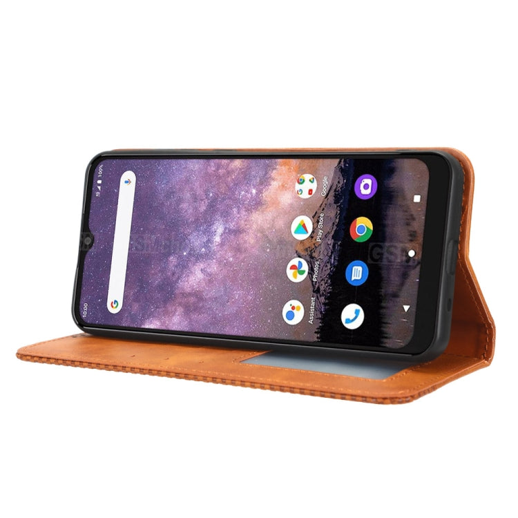 For Wiko Voix U616A Magnetic Buckle Retro Texture Leather Phone Case