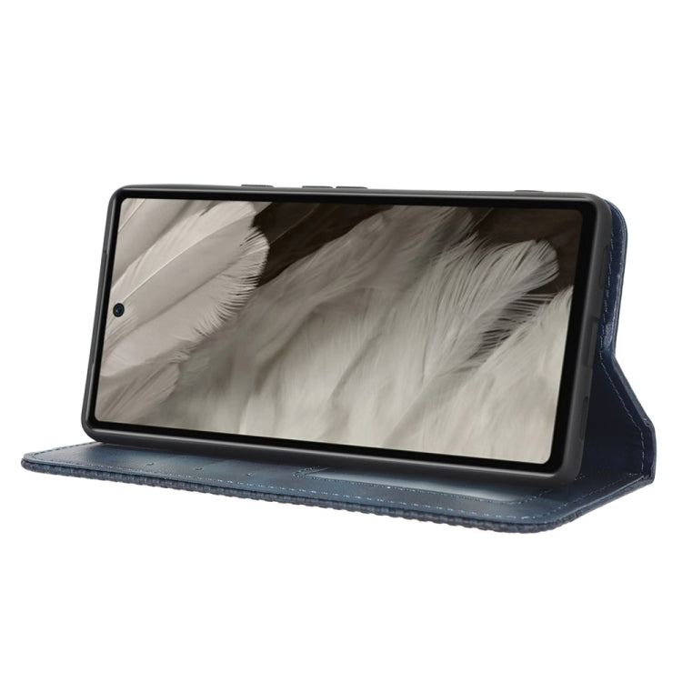 For Google Pixel 7a Magnetic Buckle Retro Texture Leather Phone Case