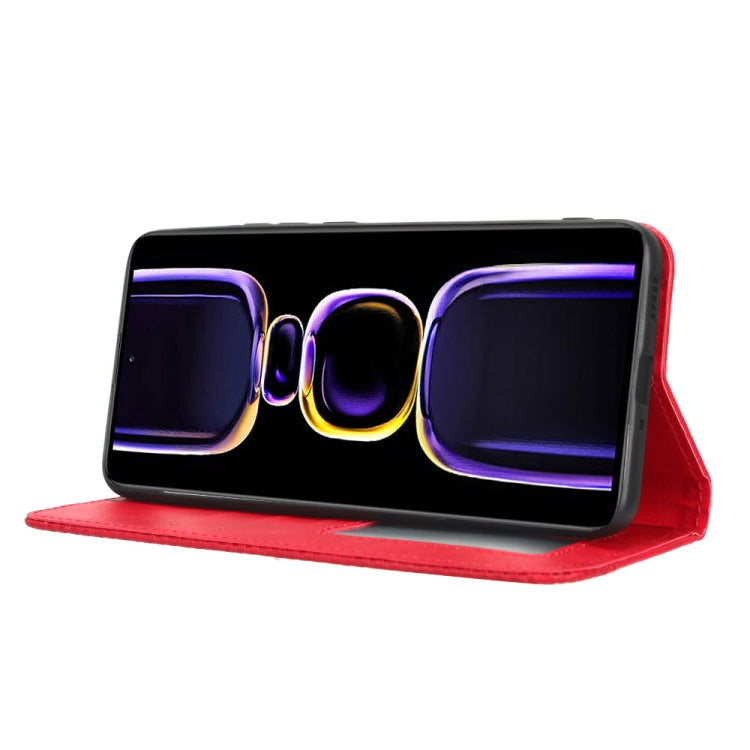 For Xiaomi Redmi K60 5G / K60 Pro Magnetic Buckle Retro Texture Leather Phone Case