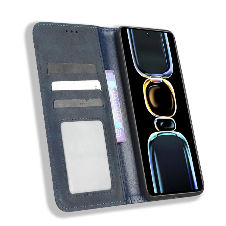 For Xiaomi Redmi K60E 5G Magnetic Buckle Retro Texture Leather Phone Case