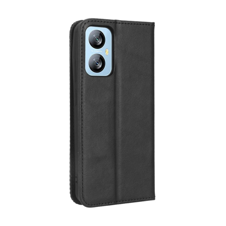 For Blackview A52 Magnetic Buckle Retro Texture Leather Phone Case