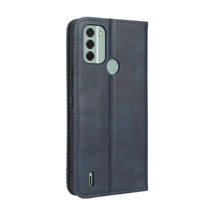 For Nokia C31 Magnetic Buckle Retro Texture Leather Phone Case