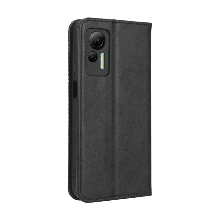 For Ulefone Note 14 Magnetic Buckle Retro Texture Leather Phone Case