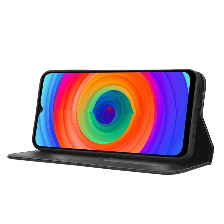 For Ulefone Note 14 Magnetic Buckle Retro Texture Leather Phone Case