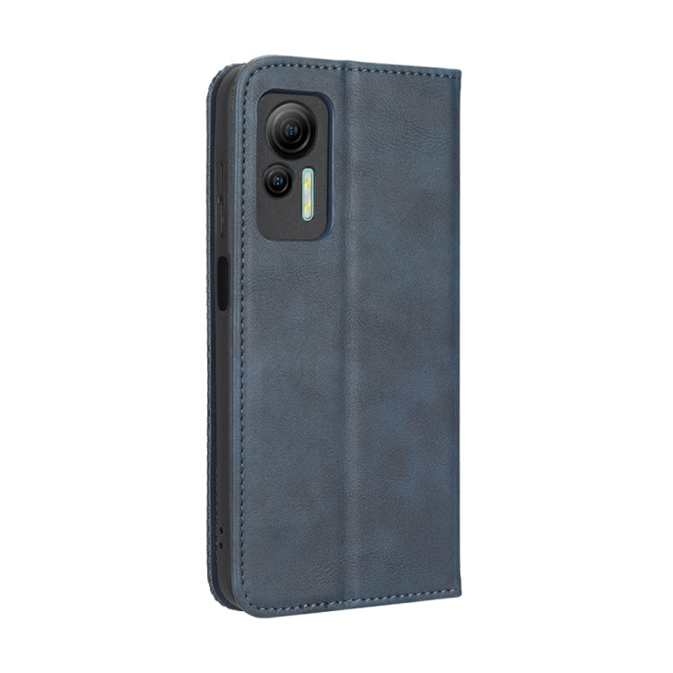 For Ulefone Note 14 Magnetic Buckle Retro Texture Leather Phone Case