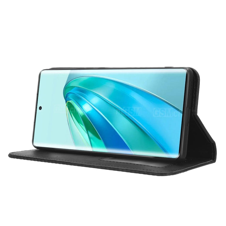 For Honor X9A / X40 / Magic5 Lite 5G Magnetic Buckle Retro Texture Leather Phone Case