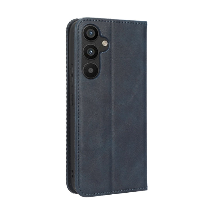 For Samsung Galaxy A34 5G Magnetic Buckle Retro Texture Leather Phone Case