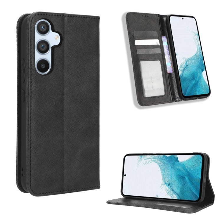 For Samsung Galaxy A54 5G Magnetic Buckle Retro Texture Leather Phone Case