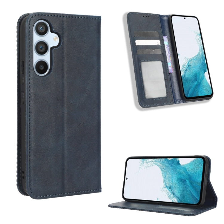 For Samsung Galaxy A54 5G Magnetic Buckle Retro Texture Leather Phone Case