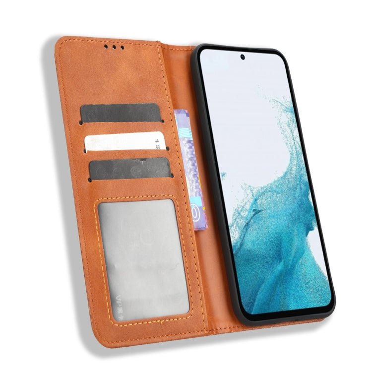 For Samsung Galaxy A54 5G Magnetic Buckle Retro Texture Leather Phone Case