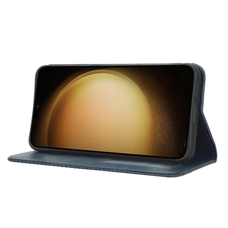 For Samsung Galaxy S23+ 5G Magnetic Buckle Retro Texture Leather Phone Case