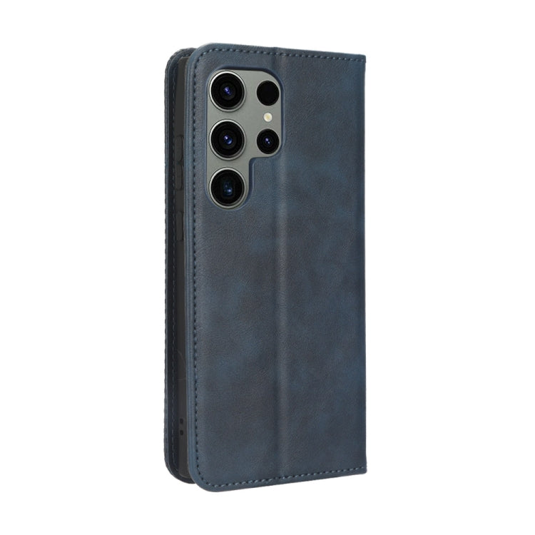 For Samsung Galaxy S23 Ultra 5G Magnetic Buckle Retro Texture Leather Phone Case