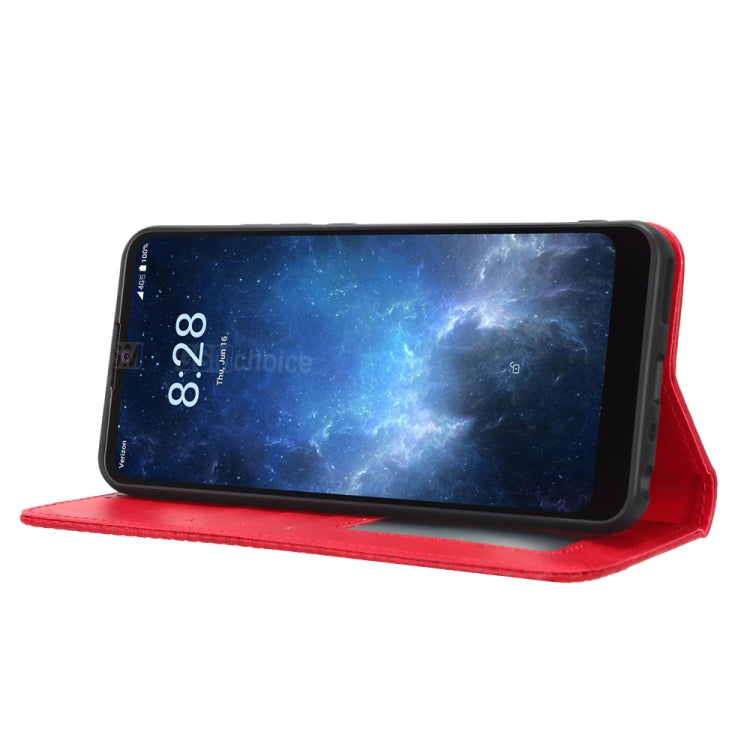 For Sharp Rouvo V Magnetic Buckle Retro Texture Leather Phone Case