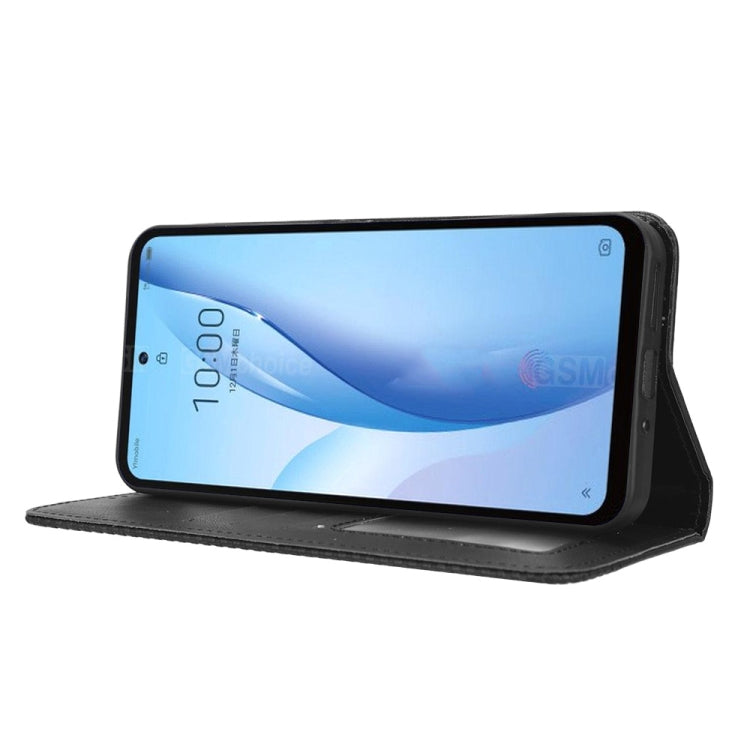 For ZTE Libero 5G III Magnetic Buckle Retro Texture Leather Phone Case