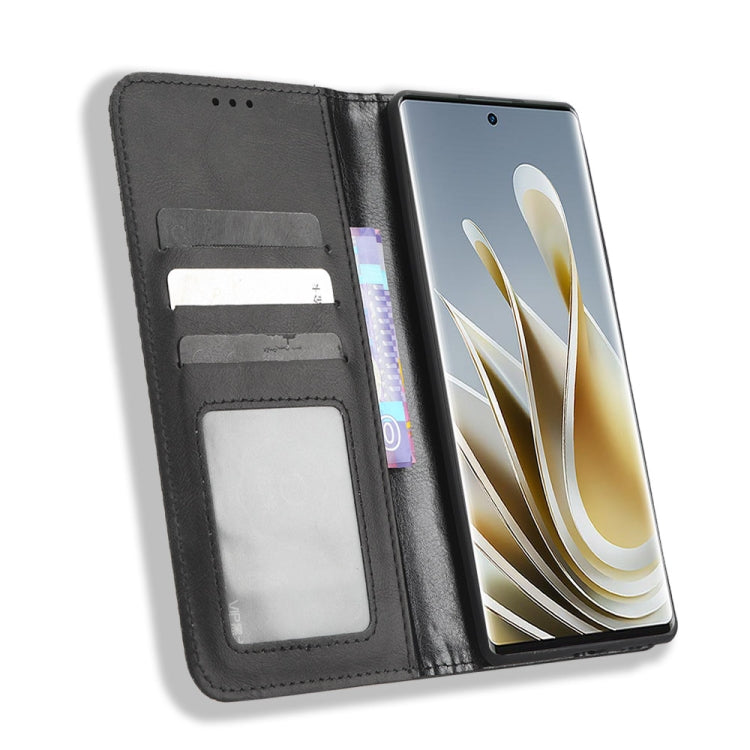 For ZTE nubia Z50 Magnetic Buckle Retro Texture Leather Phone Case