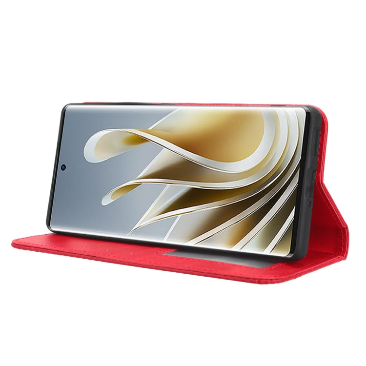 For ZTE nubia Z50 Magnetic Buckle Retro Texture Leather Phone Case