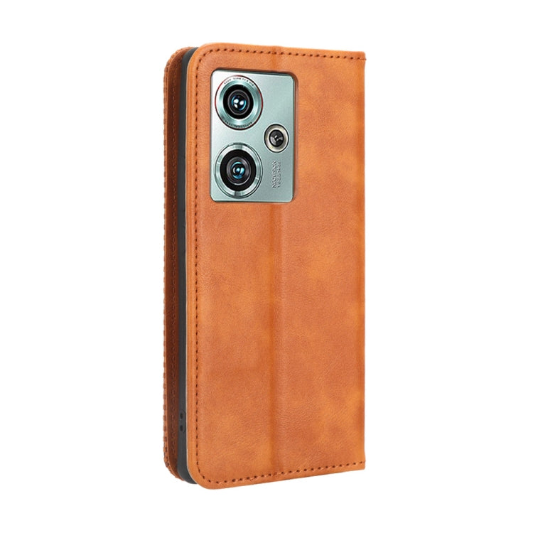 For ZTE nubia Z50 Magnetic Buckle Retro Texture Leather Phone Case