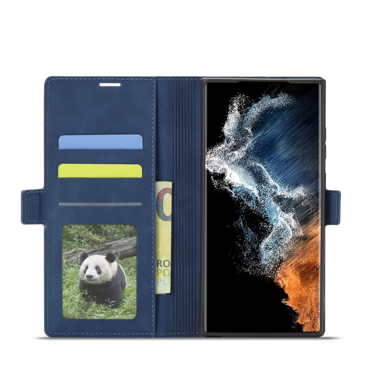 For Samsung Galaxy S23 Ultra 5G Forwenw Dream Series Oil Edge Strong Magnetism Leather Phone Case