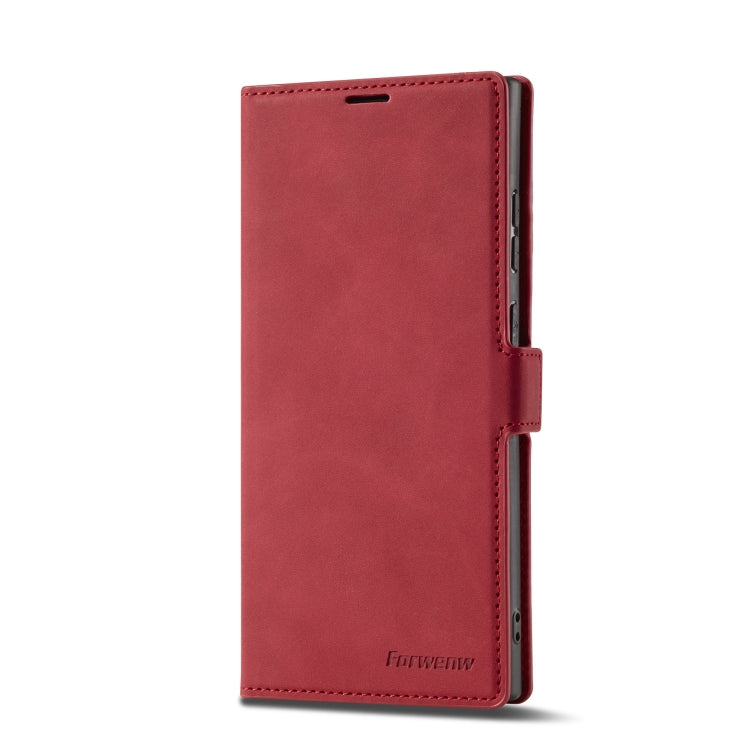 For Samsung Galaxy S23 Ultra 5G Forwenw Dream Series Oil Edge Strong Magnetism Leather Phone Case