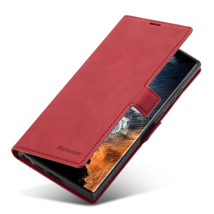 For Samsung Galaxy S23 Ultra 5G Forwenw Dream Series Oil Edge Strong Magnetism Leather Phone Case